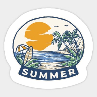 Summer - Hidden Paradise Sticker